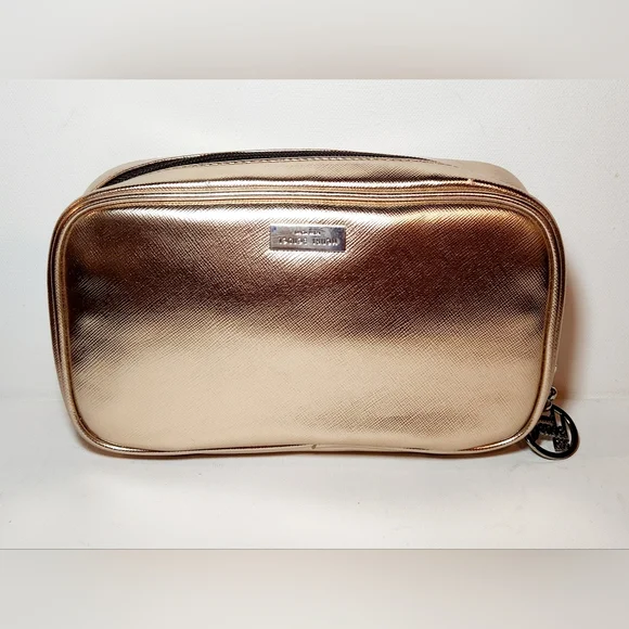Nwt! Henri bendel rose gold travel jewelry case